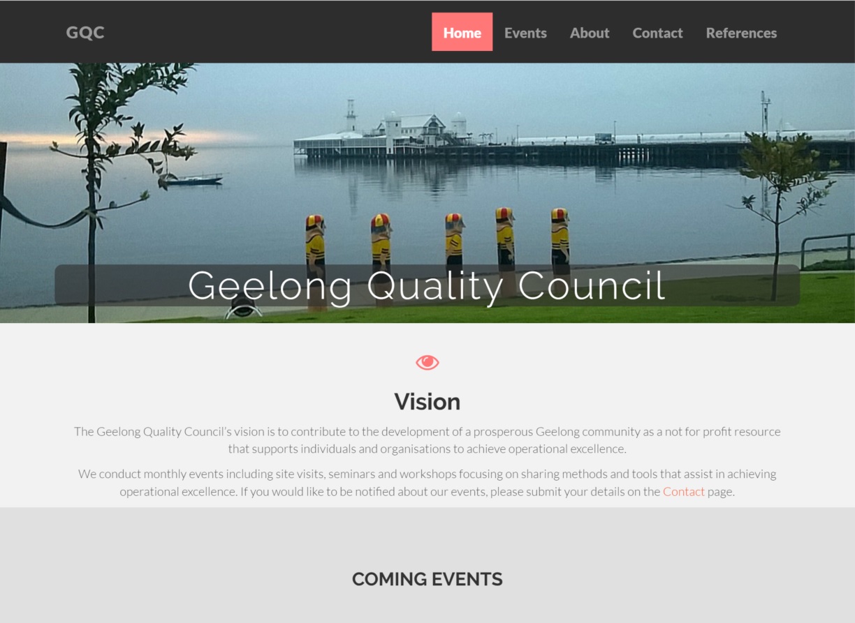 Geelong Quality Centre home page