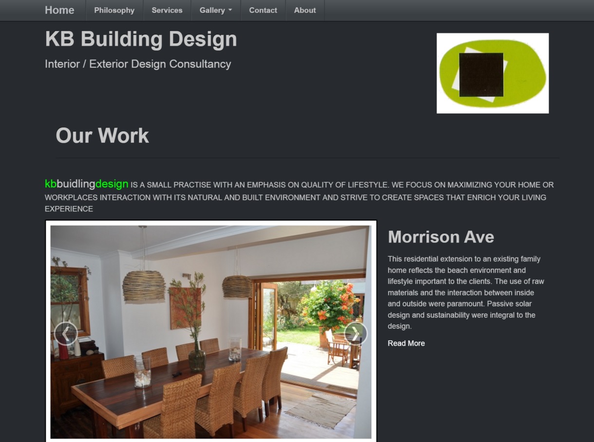 KB Building Design home page